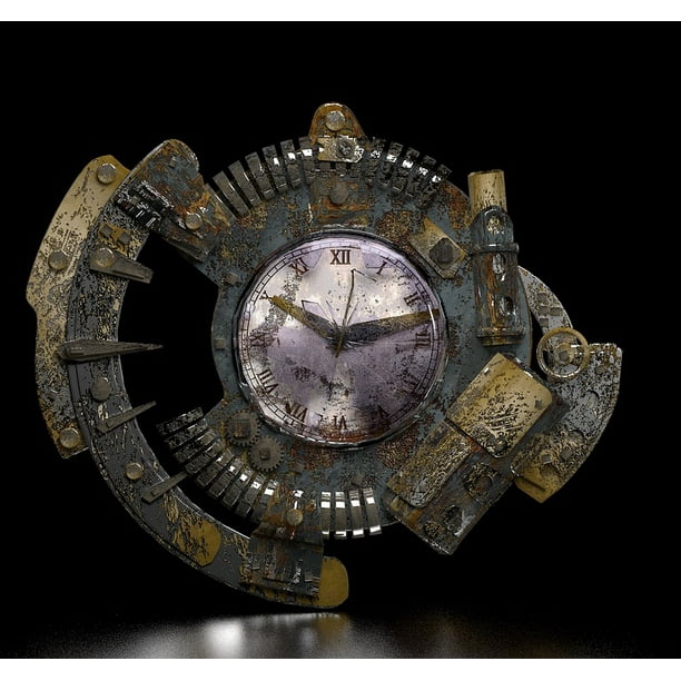 Fantasy Gear 3d Bronze Steampunk Clock Grunge Inch By 30 Inch Laminated Poster With Bright Colors And Vivid Imagery Fits Perfectly In Many Attractive Frames Walmart Com Walmart Com