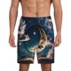 thumbnail image 1 of Fotbe Artistic Starry Sky Moon Book Pantalones Cortos de Pijama para Hombre, Ropa de Dormir, Pantalones de Pijama Cortos para Hombre-Medium, 1 of 6