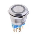 thumbnail image 3 of Interruptor de Botón LED 12V Impermeble Herraientas Momentáneo Interruptor 1NO 1NC - Azul-22mm Sunnimix Interruptor de botón de 22 mm, 3 of 7
