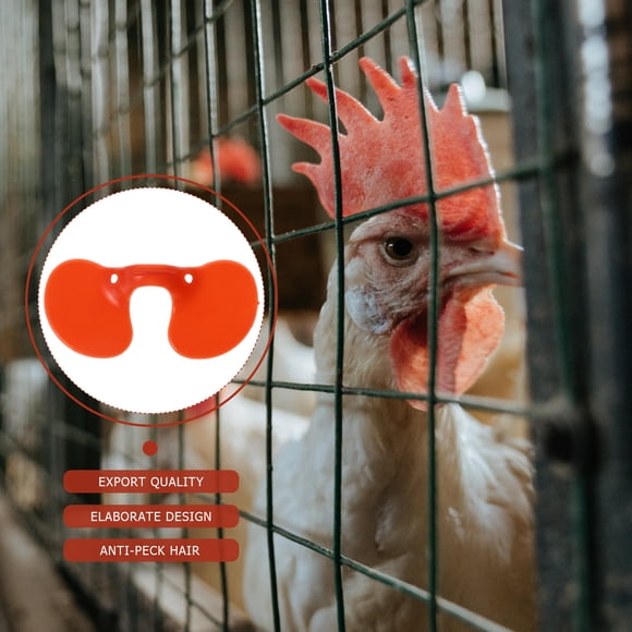 unbranded 100Ud Peepers Para Gallinas En Protección Picoteo Para Granjas Avícolas