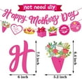 thumbnail image 3 of Mothers Day Decorations 64PCS Happy Mothers Day Banner with Banner Balloons Cake Topper for Mother's Day Party$$Electronics Accessories, 3 of 6