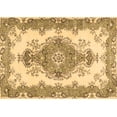 thumbnail image 1 of Ahgly Company Indoor Rectangle Abstract Brown Contemporary Area Rugs, 5' x 7', 1 of 4