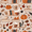 Fall Acorns Pattern, variant on Yayeee Bath Rug for Bathroom Floor Non Slip Rectangle Fluffy Soft Absorbent Mat, 16"x24", Beige Fall Acorns Pattern