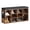 Retro color,10 Cubbies, variant on GIMMYFIVE Shoe Storage Bench with Cushioned Seat, 10-Cubbie 3-Tier Adjustable Shoe Rack for Entryway
