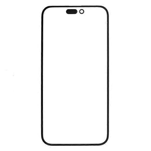 Compatible For iPhone 15 Pro Max Front Screen Glass Lens + OCA Adhesive Replacement Parts (without Logo)
