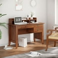 thumbnail image 2 of HOMCOM Bureau d'Ordinateur avec Tiroir Table d'Étude pour Bureau à Domicile, Brun, 2 of 10