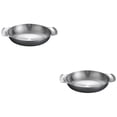 thumbnail image 3 of 2pcs Stainless Steel Pot Double Handle Pan Multi-function Paella Pan Korean Style Pot Kitchen Cooking Pan, 3 of 4