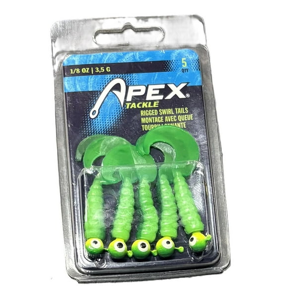 South Bend MZ-J518-CHTGR-X Rigged Grubs 1/8oz Cht Gr Pk5