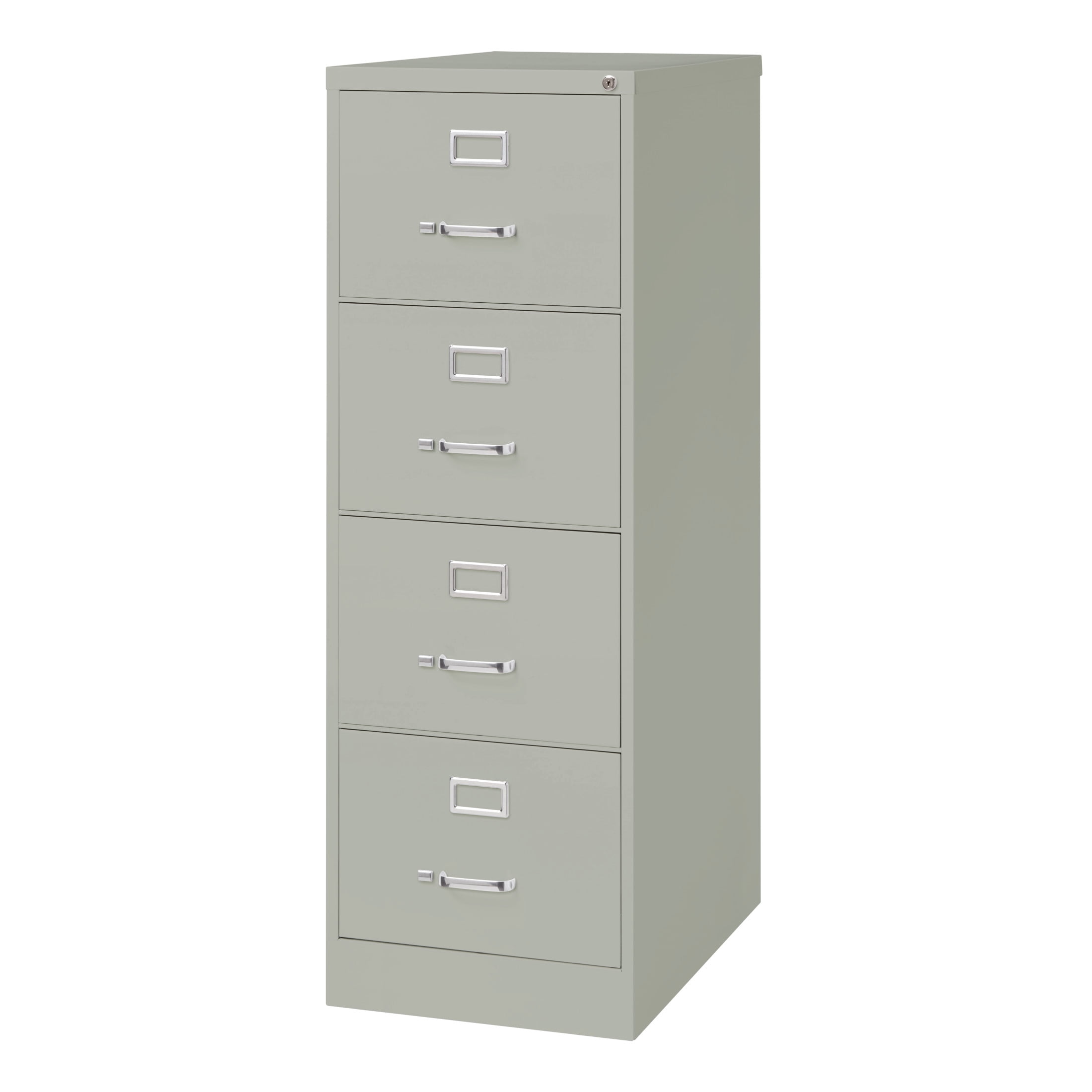 Hirsh Pro 4 Drawer Legal Locking Metal Vertical File Cabinet, 26.5" Deep, Gray
