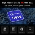 thumbnail image 4 of H96 Max H616 Android TV Box 10.0 2/4 Go 16/32/64 Go Télévision Intelligente Box Android Box RK3318 USB 3.0 Ultra HD 1080P 4K HDR WiFi 2.4GHz 5.8GHz Bluetooth 4.1 Décodeur, 4 of 9