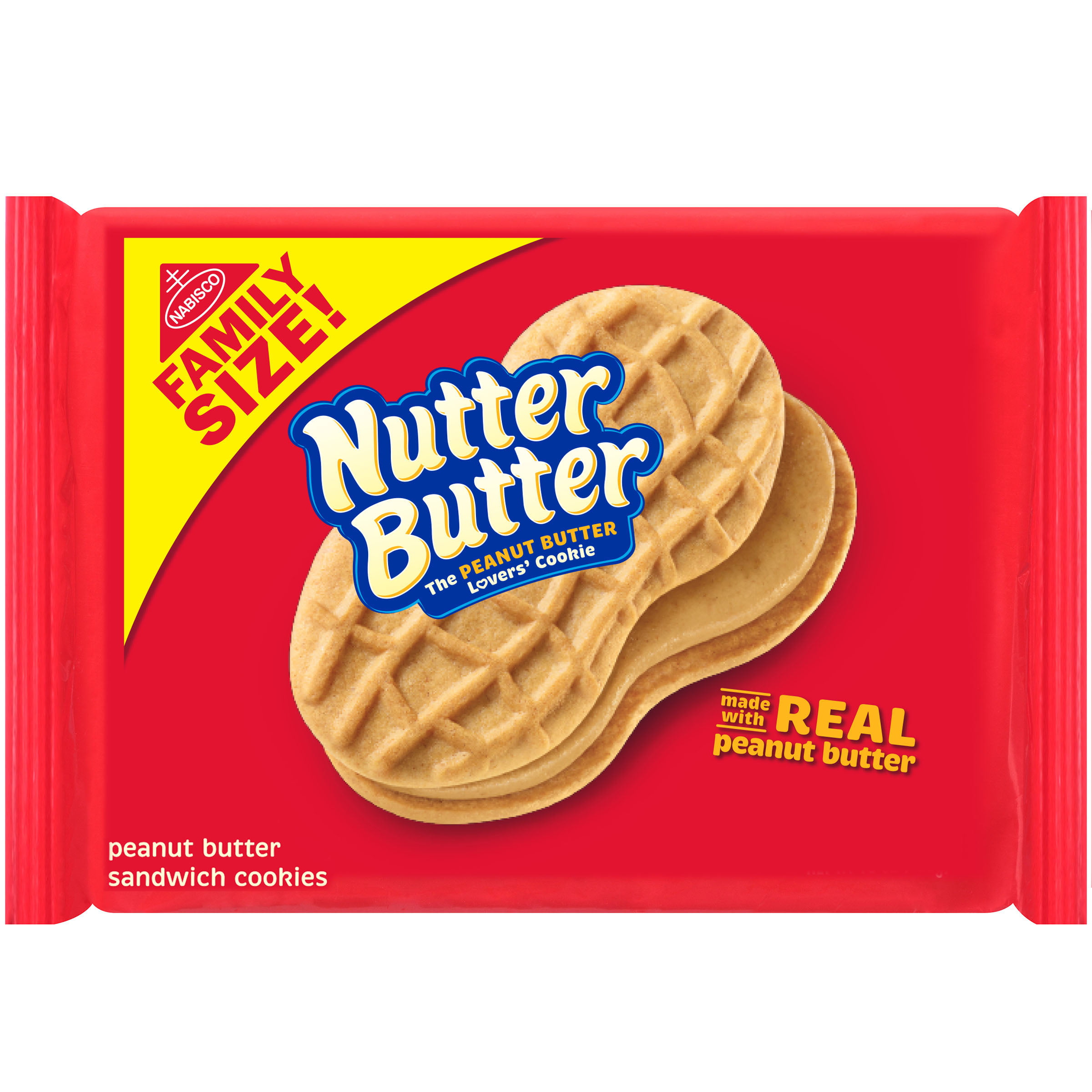 Nutter Butter Family Size Peanut Butter Sandwich Cookies, 16 oz - Walmart.com - Walmart.com