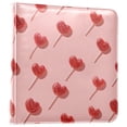 thumbnail image 2 of PU Leather Photo Album with Self-Adhesive Pages Scrapbook DIY Picture Holds 20+ Sheets Red Heart-shaped Lollipops, 2 of 9