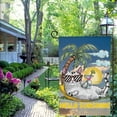 thumbnail image 4 of Shangniulu Floral Cat Garden Flag 12x18 Inch Double Sided Outside, Party Holiday Burlap Yard Outdoor Decoration White, 4 of 6
