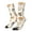 White, variant on Shiba Head Face Crew Socks for Men & Women, Breathable Casual Athletic Ankle Socks