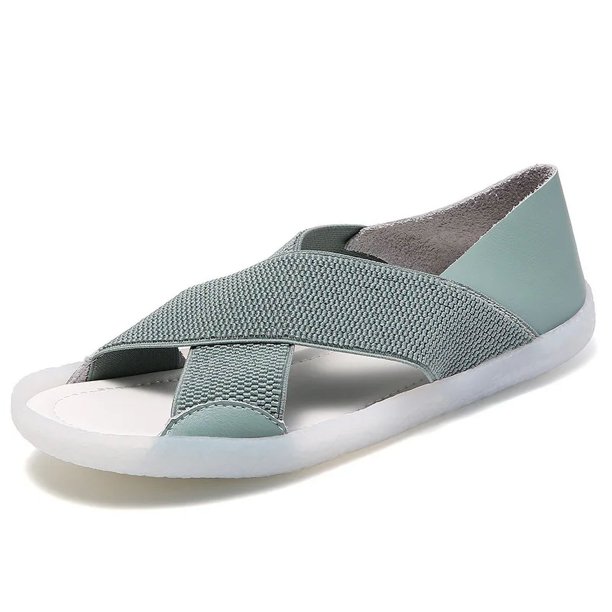 XIHAHA, zapatillas informales para mujer, moda exterior para mujer, sandalias antideslizantes con parte inferior gruesa y plataforma perezosa cruzada, zapatos para mujer