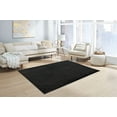 thumbnail image 2 of Mainstays Solid Traditional Black Shag Indoor Area Rug, 7'x10', 2 of 7