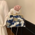 thumbnail image 3 of Jiibva Crane Pattern Clutch with Chain Chinese Style Crossbody Bag Women's Evening Bag for Wedding Banquet Party Prom Events, 3 of 7