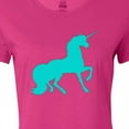 thumbnail image 4 of Inktastic Aqua Unicorn Women's T-Shirt, 4 of 5
