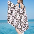 thumbnail image 2 of Zatoumnr 30x60 Inch Lightweight Microfiber Beach Towel, Square Pattern, Sandproof Blanket, Ideal for Beach and Swimming Activities, 2 of 4