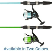 RAD Sportz Beginner Spinning Fishing Rod & Reel Combo- 6’ Fiberglass Pole