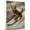 Airedale Terrier, variant on Barbet Cute Dog Skiing Stretched Canvas Size 8x12 – Retro Barbet Dog Batter in Action With Skiing for Themed Living Room