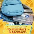 thumbnail image 6 of BAZIC Plastic Pencil Case Utility Storage Box, Clear Color, 4-Pack, 6 of 8