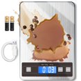 thumbnail image 1 of Báscula de Cocina Digital Recargable Hito para Alimentos 15 kg/1 g Plata Ceniza, 1 of 7