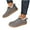 A-Gray, variant on Women's House Slippers Indoor Outdoor Fuzzy Fluffy Furry Loafers Suede Leather Warm Shoes