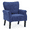 Navy Blue, variant on OSM Modern Accent Chair, High Back Button Tufted Upholstered Armchair with Sturdy Wood Legs for Living Room, Home Office & Bedroom, Yellow