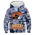 thumbnail image 3 of Nueva ropa para niños, sudadera con capucha con estampado de dibujos animados de Grizzy y los Lemmings, sudaderas con capucha de otoño para niños y niñas, jersey de manga larga, tops casuales con capu, 3 of 5