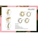 thumbnail image 5 of Pendientes de puño de plata de ley 925 Pendientes de puño de oreja sin perforación Puño falso, Juego de puños de plata chapada en oro, 5 of 5