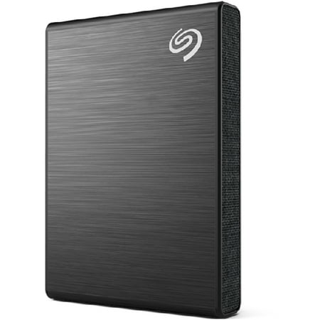 Seagate - One Touch 1TB External USB-C Portable SSD with Rescue Data Recovery Services - Black