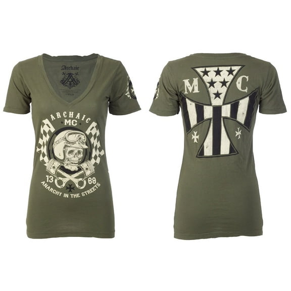 Archaic by Affliction Women's T-shirt Hot Piston