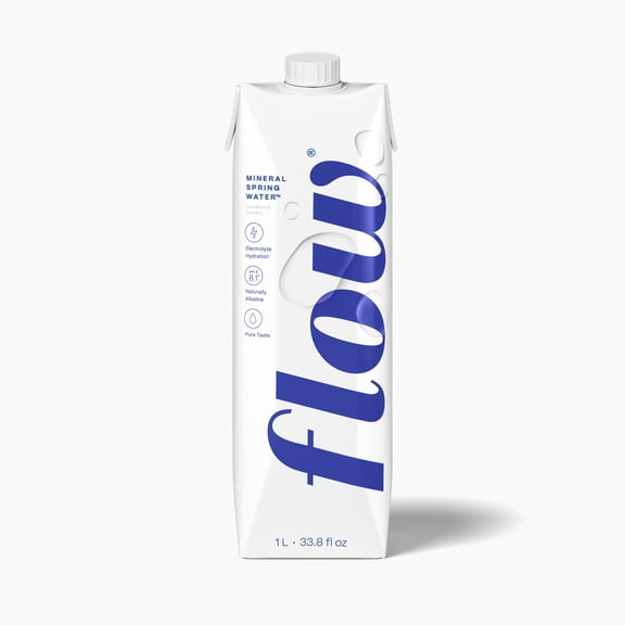 Flow Mineral Spring Water, Original, 33.8 Fl Oz, 6 Pack