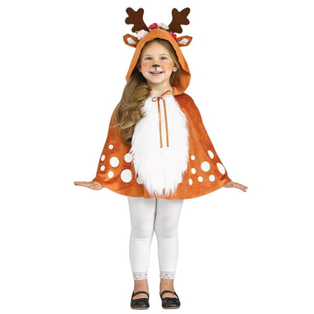 Deer Hooded Capelet Toddler Costume