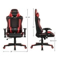 thumbnail image 2 of Goplus Gaming Chair Reclining Racing Chair w/Lumbar Support and Headrest Red, 2 of 10