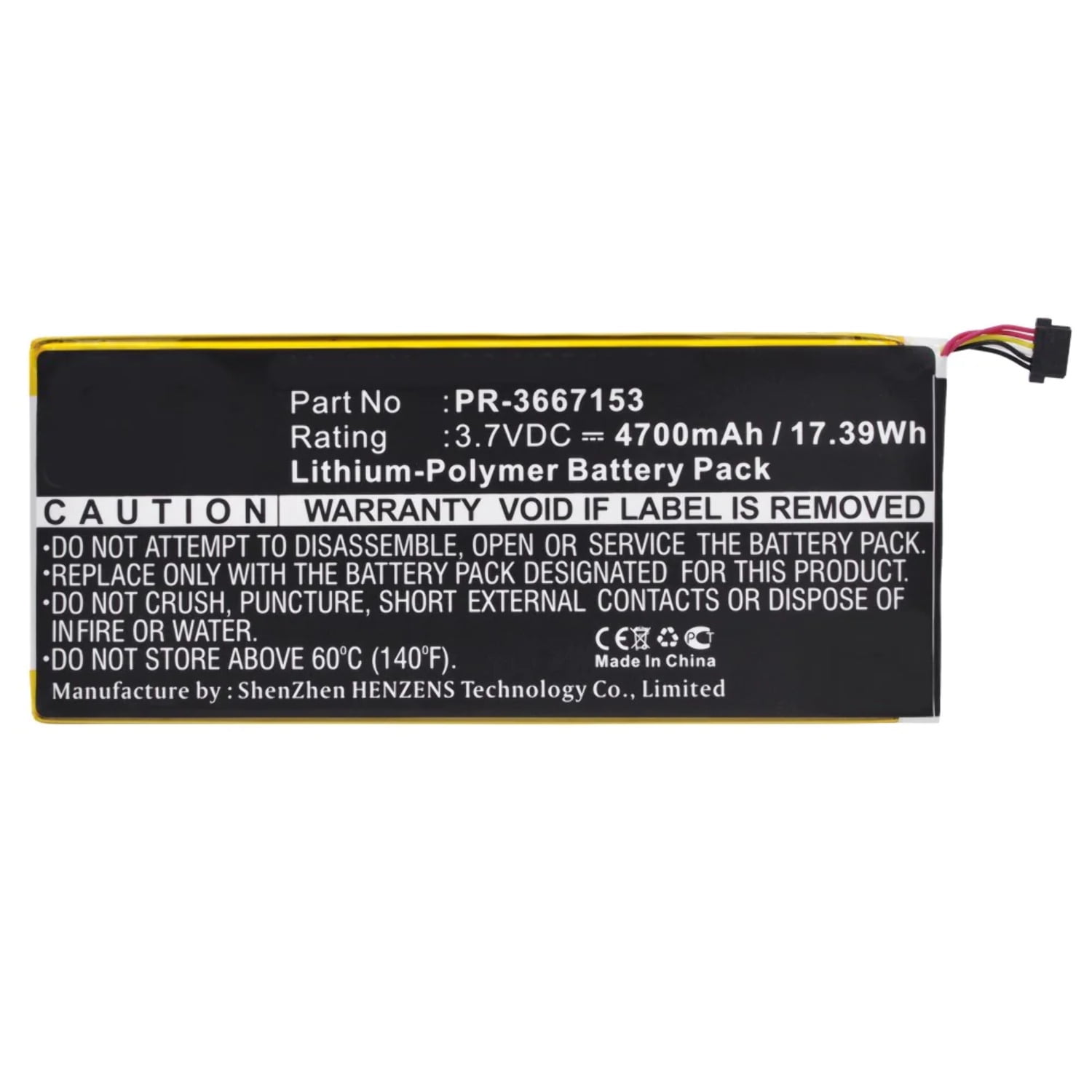 Batteries N Accessories BNAWBP5188 Tablets Battery LiPol, 3.7V, 4700 mAh, Ultra High
