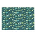 thumbnail image 1 of Jellyfish Cutting Board, Funny Marine Creatures in Doodle Style Tentacles Whimsical Pattern, Decorative Tempered Glass Cutting and Serving Board, Large Size, Multicolor, by Ambesonne, 1 of 1