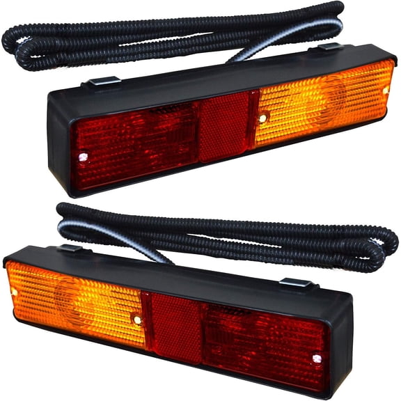 APSMOTIV turn signal Tractor Tail Lights 12v Rear Tail Indicator Turn Signal Tail Lights Lamp Flasher Light Assembly Set for Massey Ferguson 300 Series Tractor side indicator