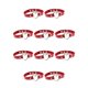 thumbnail image 3 of Jumpingount Collar colorido multicolor dulce regalo Punk collares mujeres accesorio cuero gargantillas niña suministros corazón gargantilla rojo Rojo 10piezas, 3 of 3