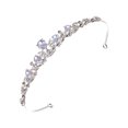 thumbnail image 3 of Miangastore Rhinestone Crown Tiara Silver 1Set 17.7x1In, 3 of 9