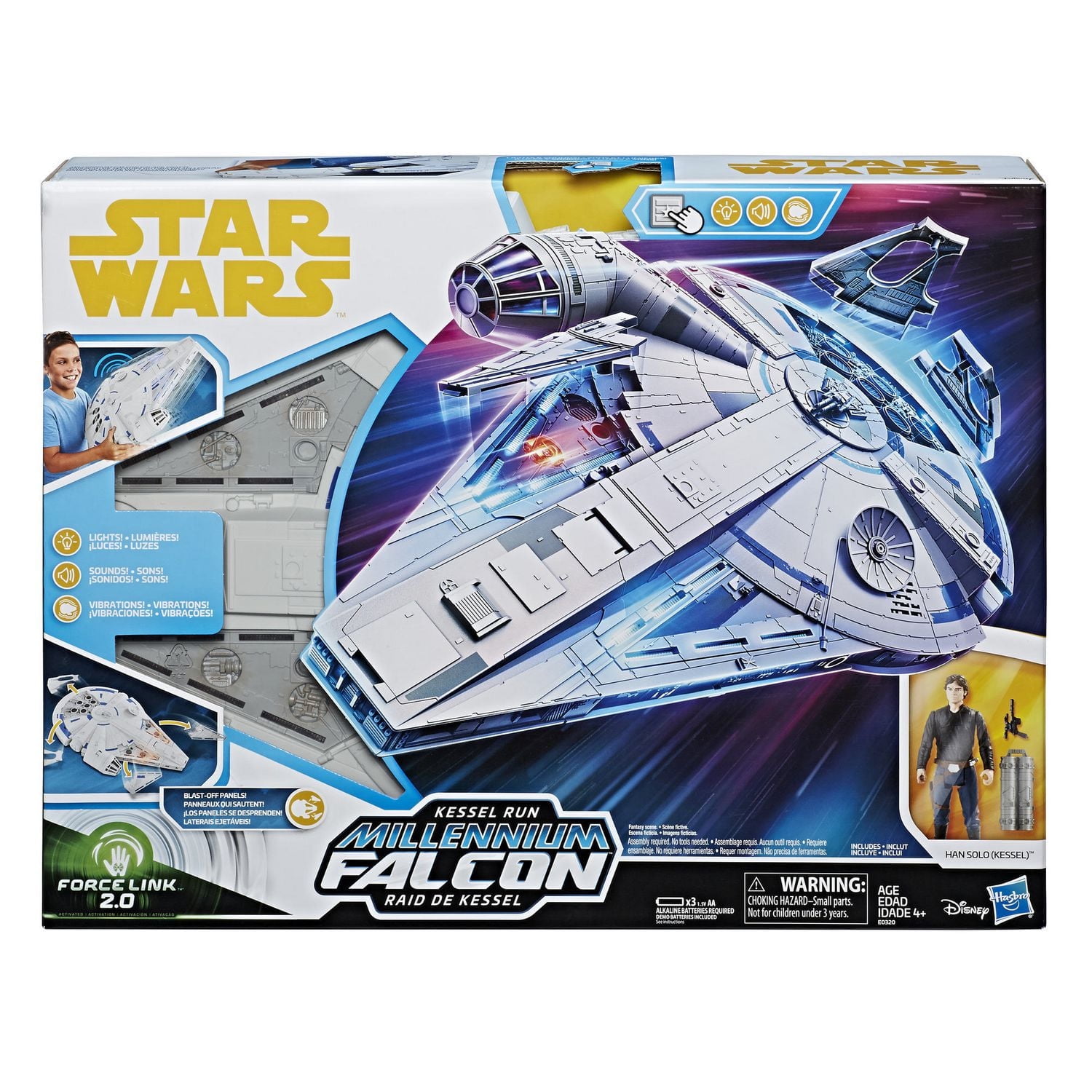 Star Wars Force Link 2.0 - Faucon Millenium avec figurine Han Solo