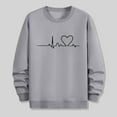 thumbnail image 5 of PNTUTB Men's Fashion Valentine's Day Print Long Sleeves Crew Neck Pullover Casual Loose Comfort Sweatshirts, 5 of 6