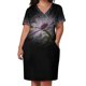thumbnail image 3 of Margarita blanca scriblbe art vestido suelto con bolsillo vestidos de lujo vestido de noche vestidos de mujer vestido para mujeres embarazadas, 3 of 7