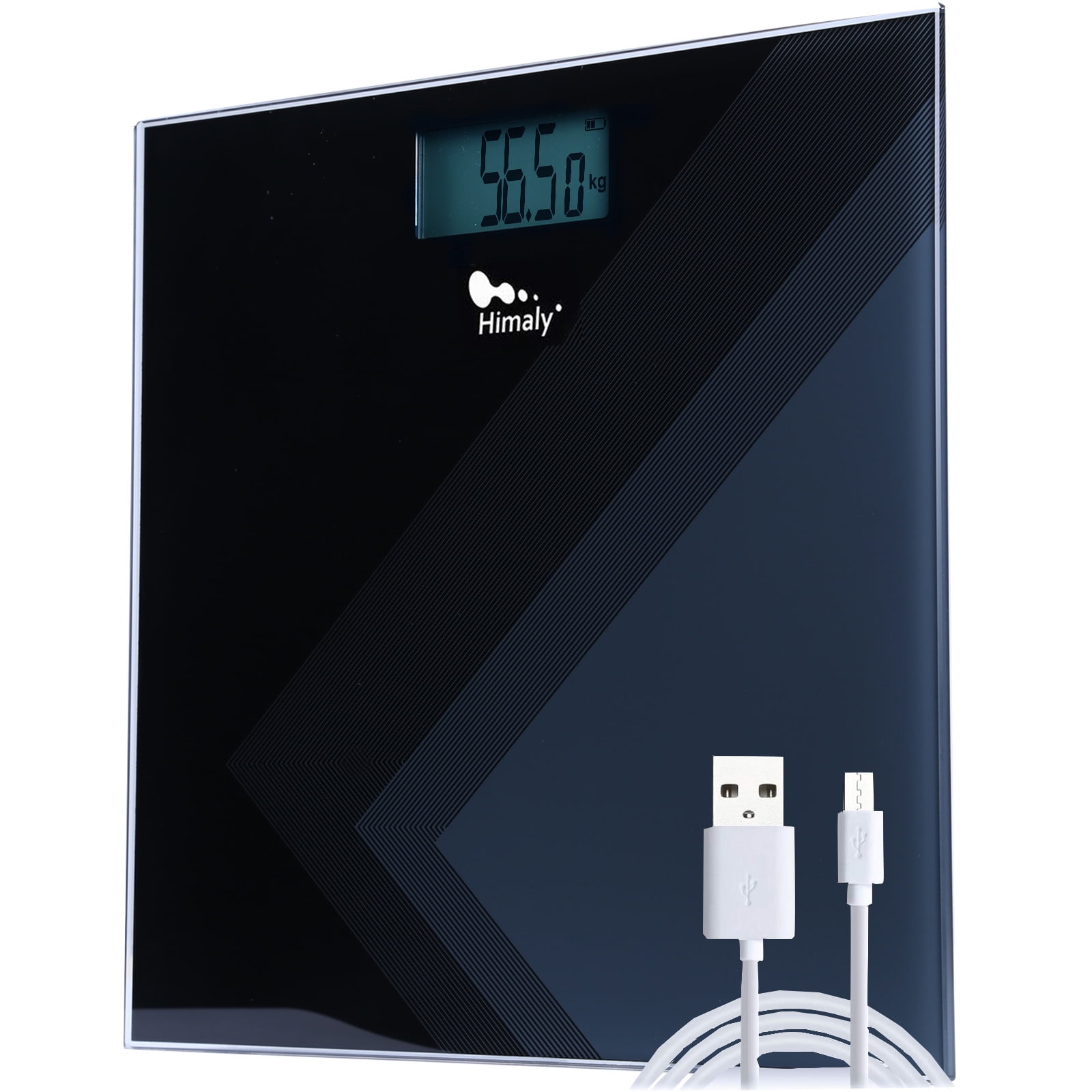 Himaly Digital Body Scale, 400 Ibs/180 kg Capacity, 6 mm Tempered Glass
