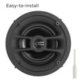 thumbnail image 1 of TEXONIC Haut-Parleur de Plafond 6,5 Pouces Sans Outils Installation Rapide Gril Magnétique, 1 of 2
