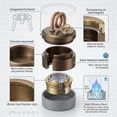 thumbnail image 3 of High-Power Portable Mini Outdoor Spirit Burner & Alcohol Stove, Ultralight Brass & Aluminum Backpacking Stove with Stable Stand & Leak-Proof Seal, Compact Camping Burner for Hiking Survival (B-Copper, 3 of 9