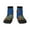 2 Black-1, variant on Colorful Coral Reef Pattern Quarter Crew Socks,Toe Seamed Ankle Socks,Cotton Cushioned Breathable Athletic Crew Sports Socks