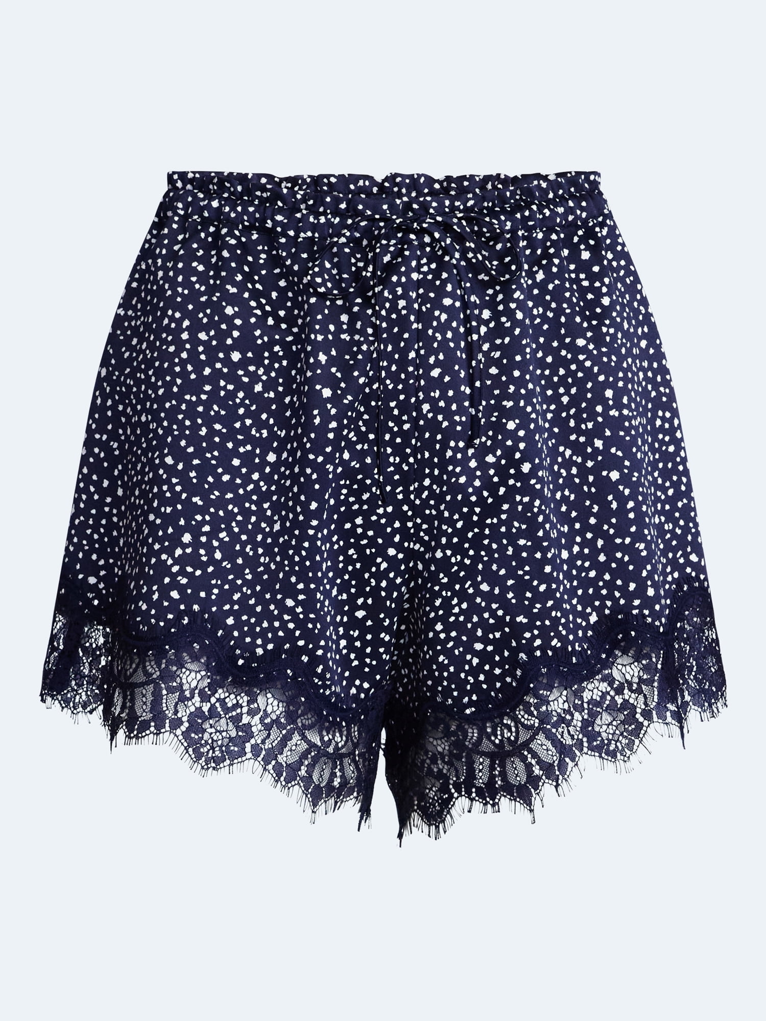 Devil Wears Prada Scoop Collection Women's Lace Trim Shorts, 4'' Inseam, Sizes XS-XXL