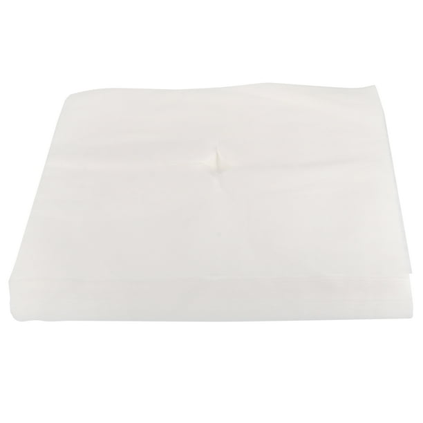 100 toallas desechables para masajes faciales con agujero (blancas)